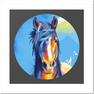 Horse Beauty - Colorful Portrait Posters and Art